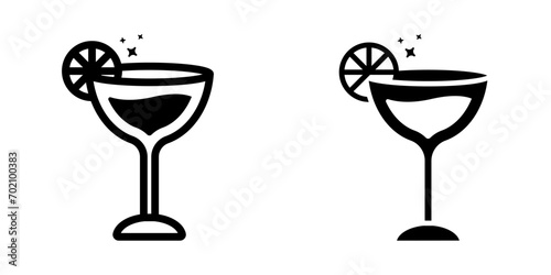 Cocktail icon. symbol for mobile concept and web design. vector illustration