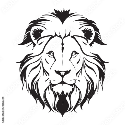 Lion head, Silhouettes Lion head, transparent png background