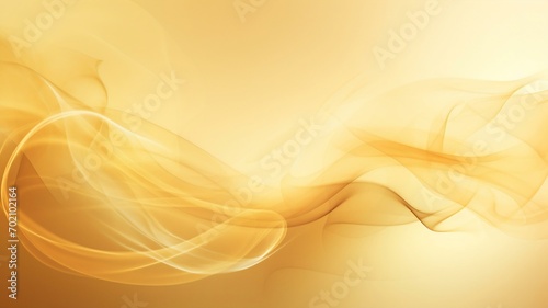 Smoky Golden Yellow Energy Flow Abstract Background