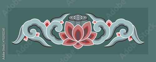 Dan-cheong. Korean traditional temple art.