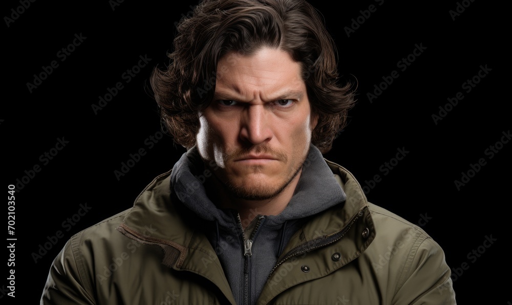 Angry young man. Anger expression concept Angry young man. Anger expression concept