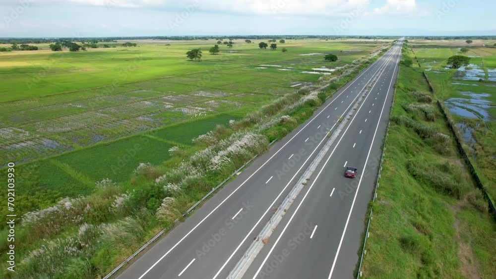 Vidéo Stock Aerial of Central Luzon Link Expressway , better known by ...