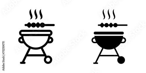 Grill icon. Bbq sign. symbol for mobile concept and web design. vector illustration