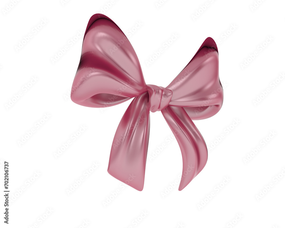 Jewelry bow isolated on background. 3d rendering - illustration