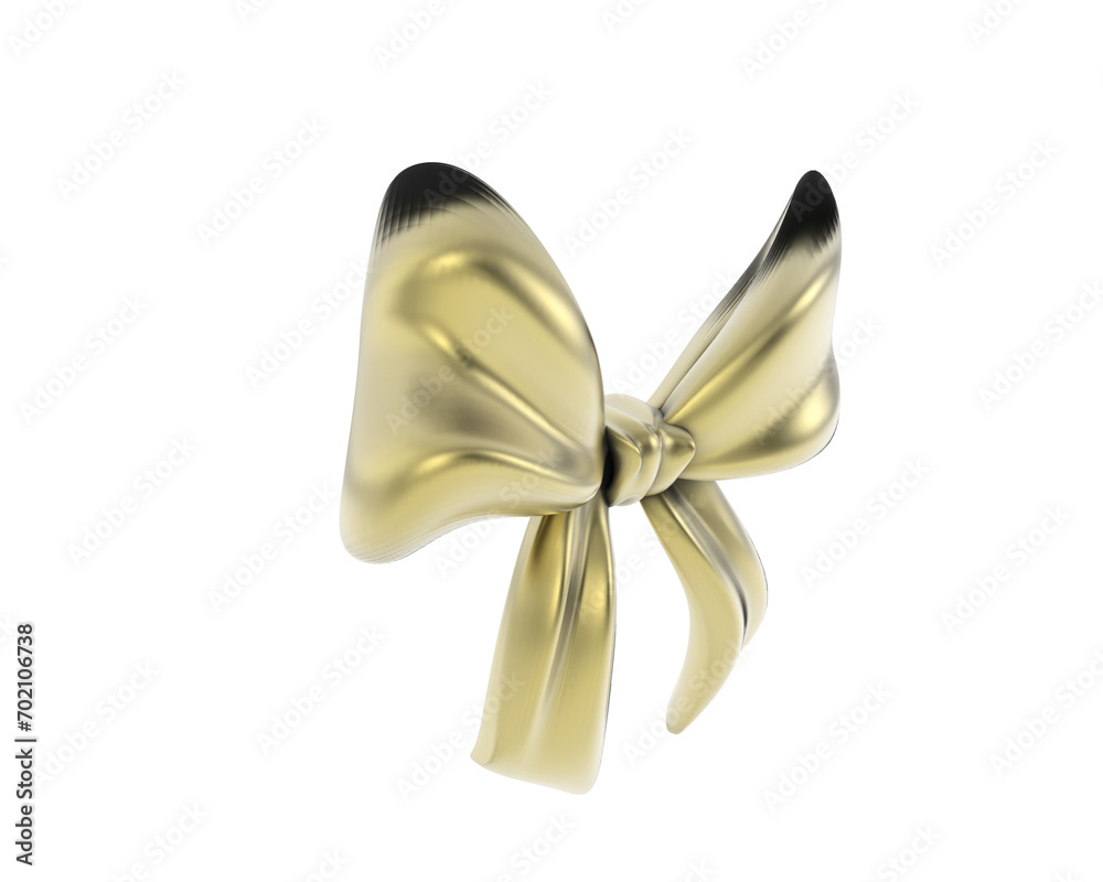 Naklejka premium Jewelry bow isolated on background. 3d rendering - illustration