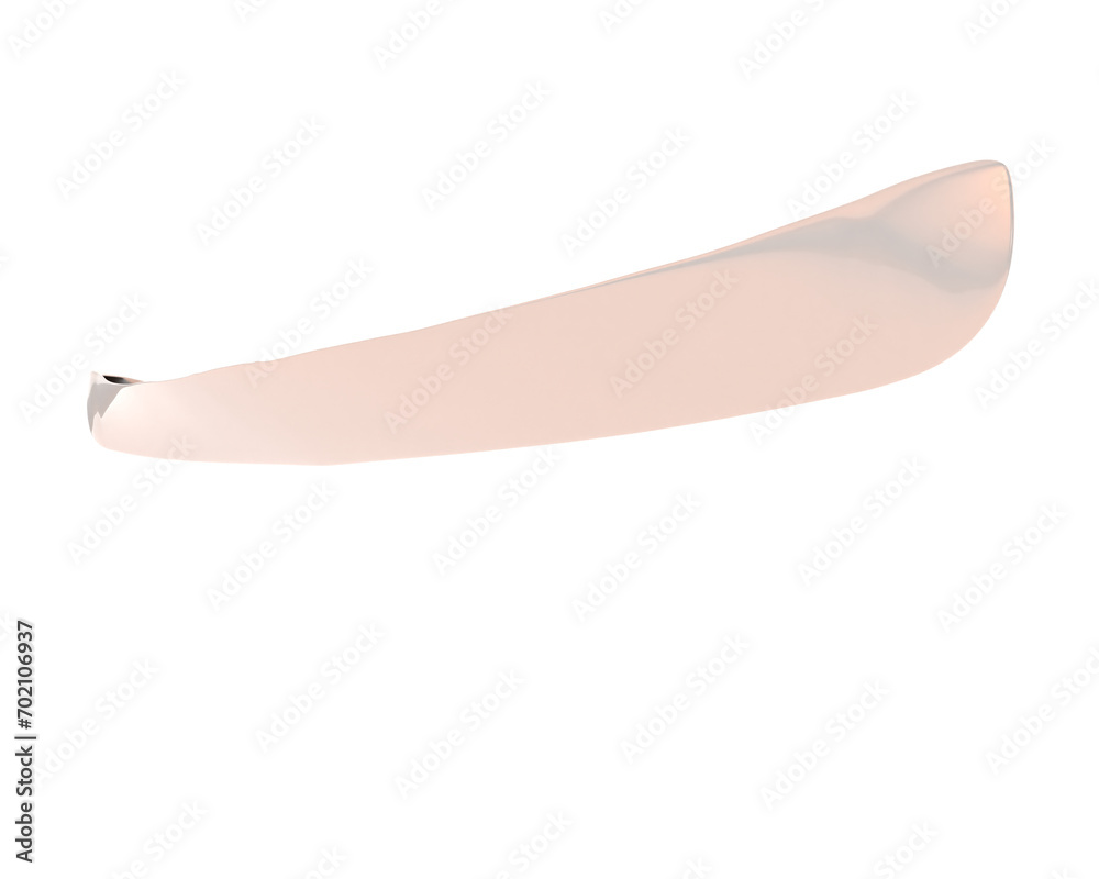Canoe isolated on background. 3d rendering - illustration Canoe isolated on background. 3d rendering - illustration