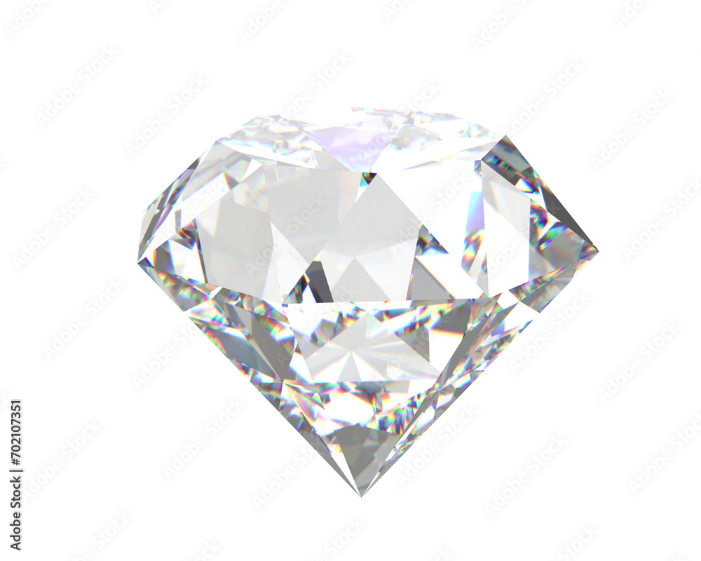 Diamond isolated on background. 3d rendering - illustration Diamond isolated on background. 3d rendering - illustration