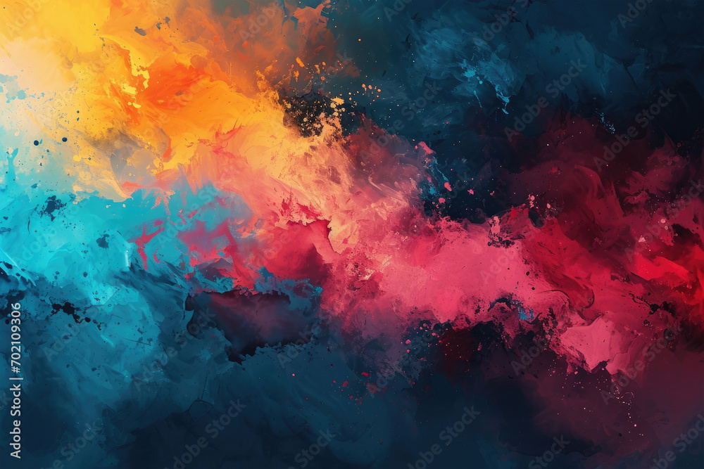 Abstract background spilled with color