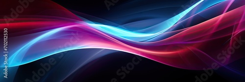 Colorful motion elements with neon led illumination. Abstract futuristic background.