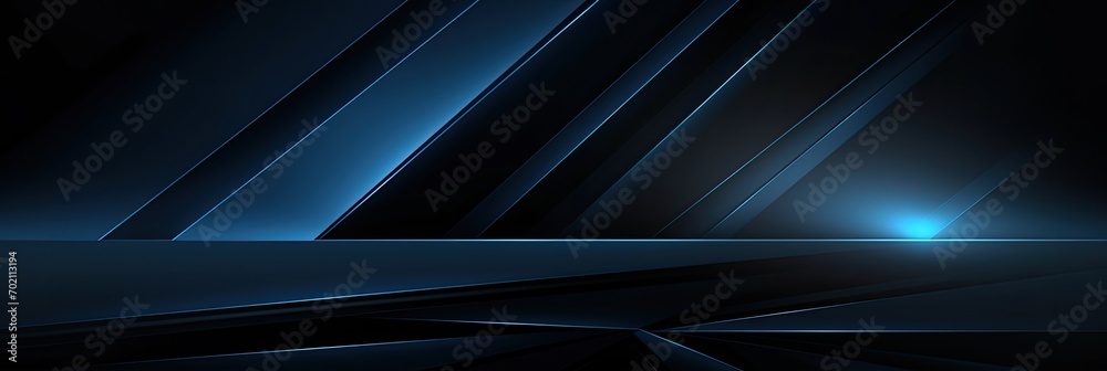 Modern black blue abstract background. Minimal. Color gradient. Dark. Web banner. Geometric shape. 3d effect. Lines stripes triangles. Design. Futuristic. Cut paper or metal effect. Luxury. Premium. Modern black blue abstract background. Minimal. Color gradient. Dark. Web banner. Geometric shape. 3d effect. Lines stripes triangles. Design. Futuristic. Cut paper or metal effect. Luxury. Premium.
