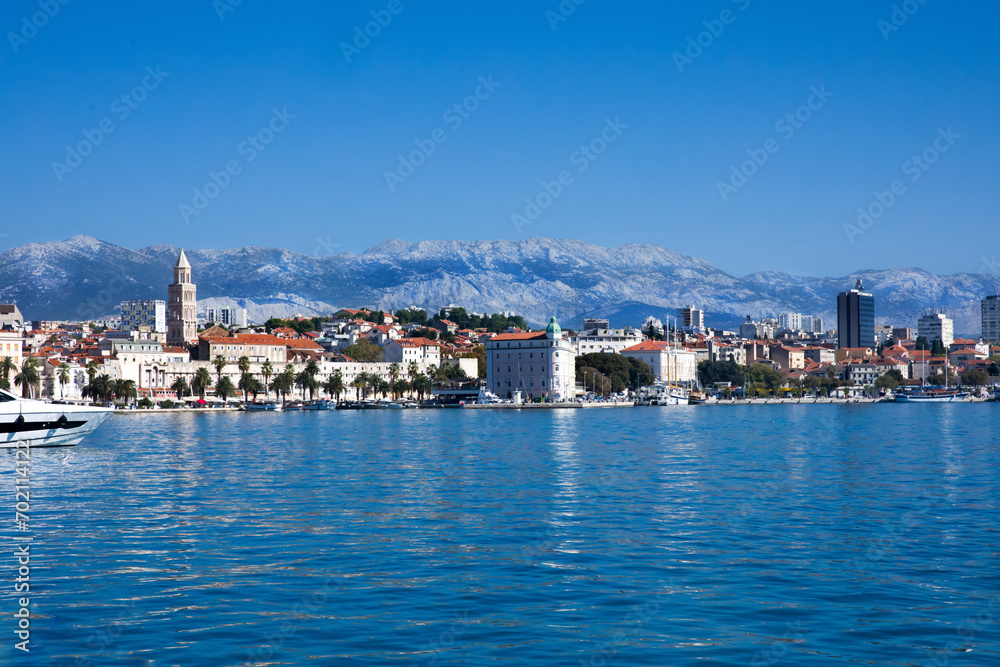 beautiful town Split in Croatia