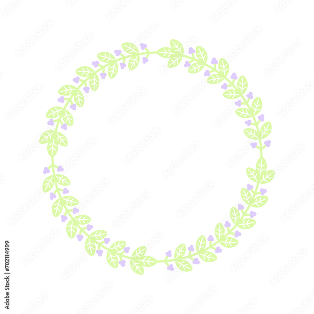 Easter circle frame, wreath with branches. Vector illustration. Easter circle frame, wreath with branches. Vector illustration.