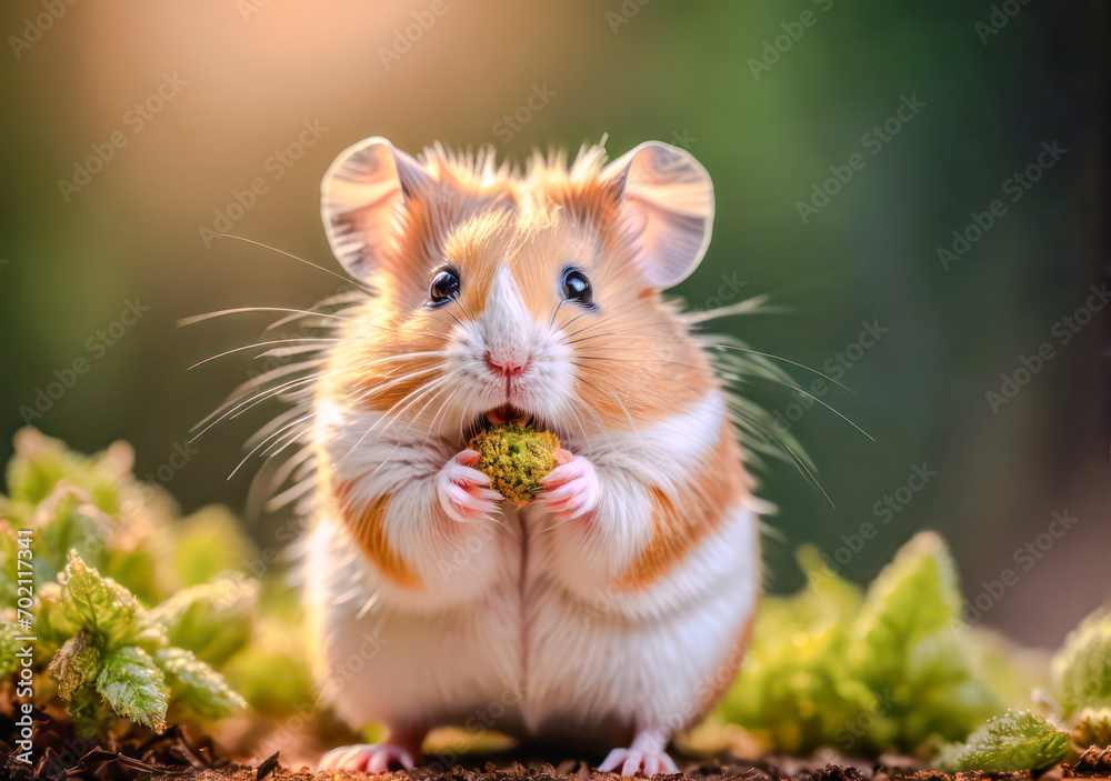 hamster a natural forest. Hamster among the grass hamster a natural forest. Hamster among the grass