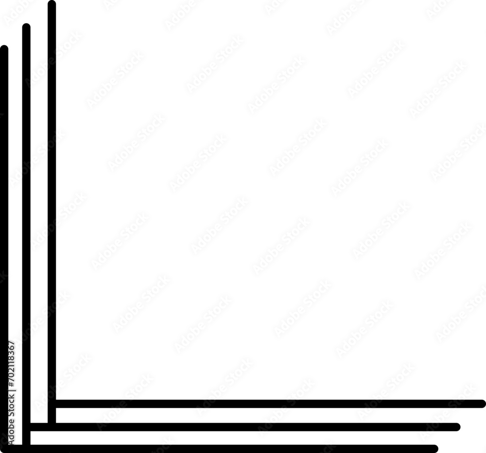 Black outline digital tech corner frame Black outline digital tech corner frame