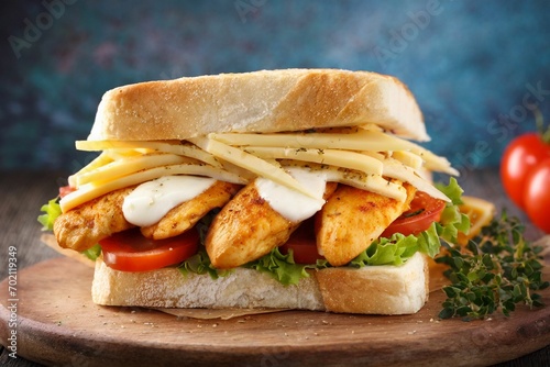 Chicken cheese sandwich