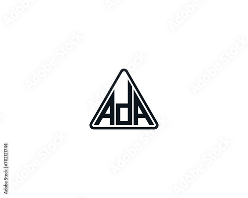 ADA logo design vector template. logo, design, logo design, vector, letter, monogram, creative, icon, template, sign, symbol, brand, unique, initial, modern, alphabet.