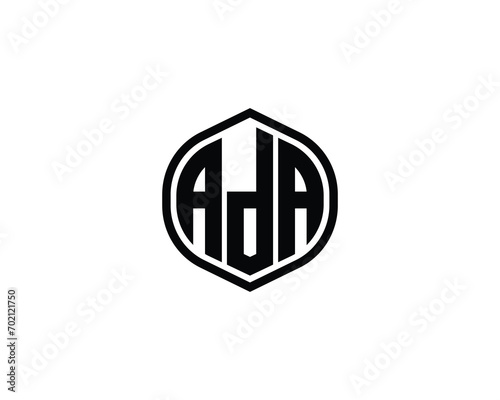 ADA logo design vector template. logo, design, logo design, vector, letter, monogram, creative, icon, template, sign, symbol, brand, unique, initial, modern, alphabet.
