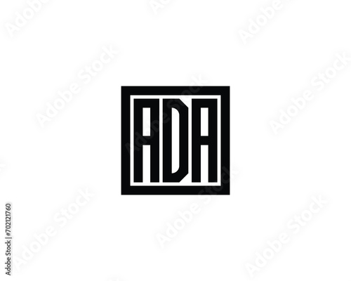 ADA logo design vector template. logo, design, logo design, vector, letter, monogram, creative, icon, template, sign, symbol, brand, unique, initial, modern, alphabet.