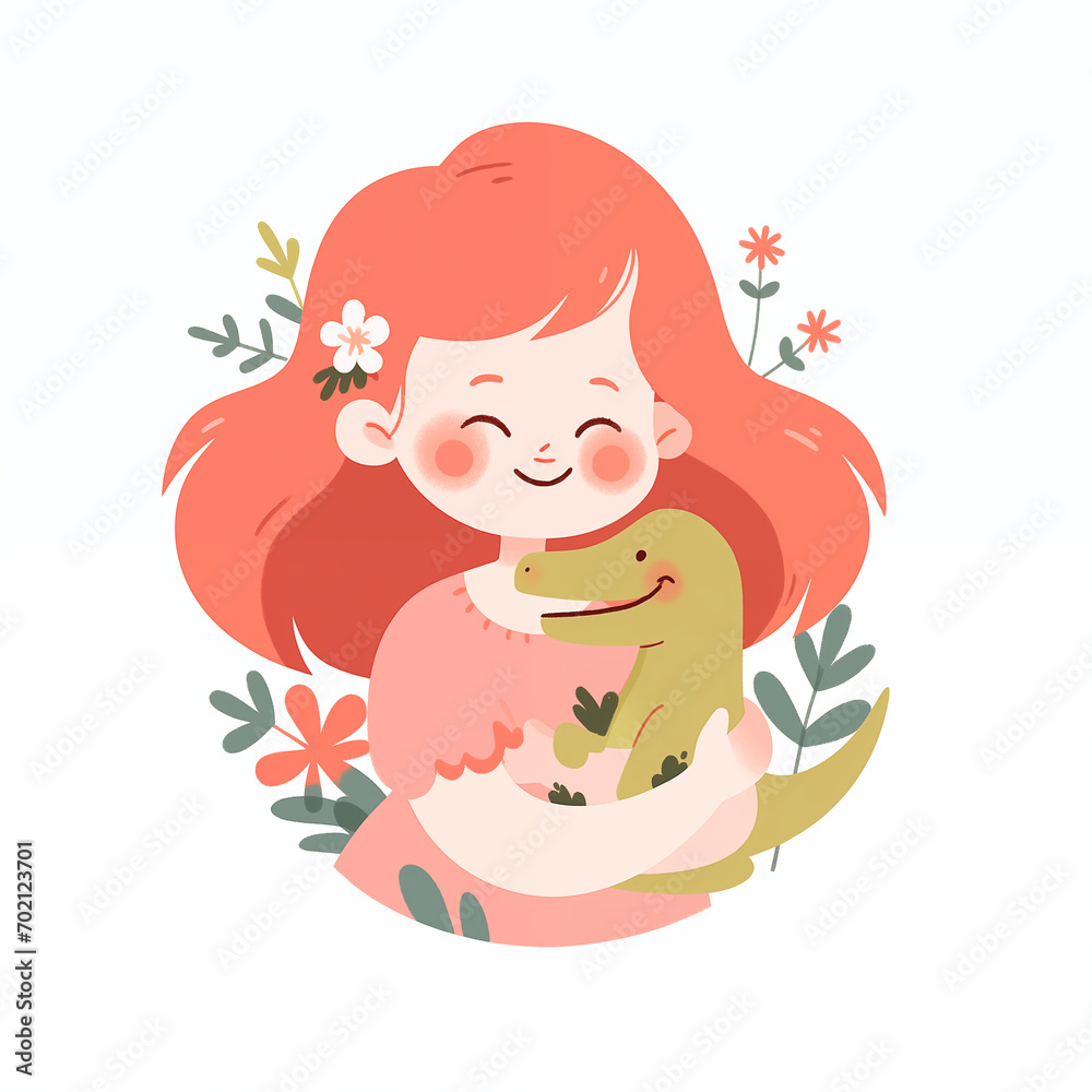 baby child with a flower baby child with a flower