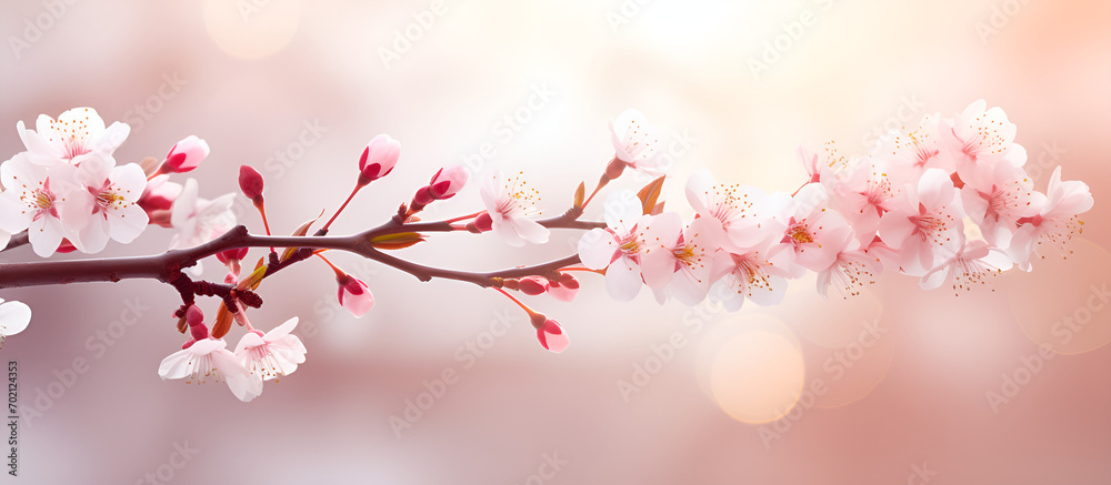 Beautiful cherry blossom sakura in spring time. 