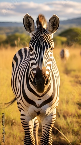 Zebra on grassland contributing to a healthy ecosystem   Zebra  grassland  healthy ecosystem