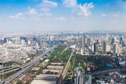 Bangkok cityscape. View of the city from the tallest building in Thailand © Dasha Petrenko