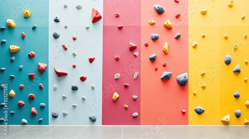 Vibrant Indoor Climbing Wall photo