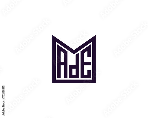 ADE logo design vector template. ADE  logo  design  logo design  vector  letter  monogram  creative  icon  template  sign  symbol  brand  unique  initial  modern  alphabet.