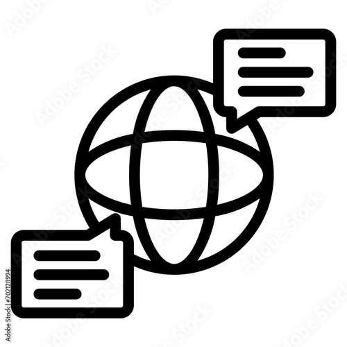 icon costumer relationship line
