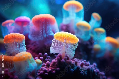 Sponges in Technicolor: Capture the vibrant colors of underwater sponges.