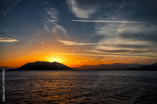 sunset at the beach