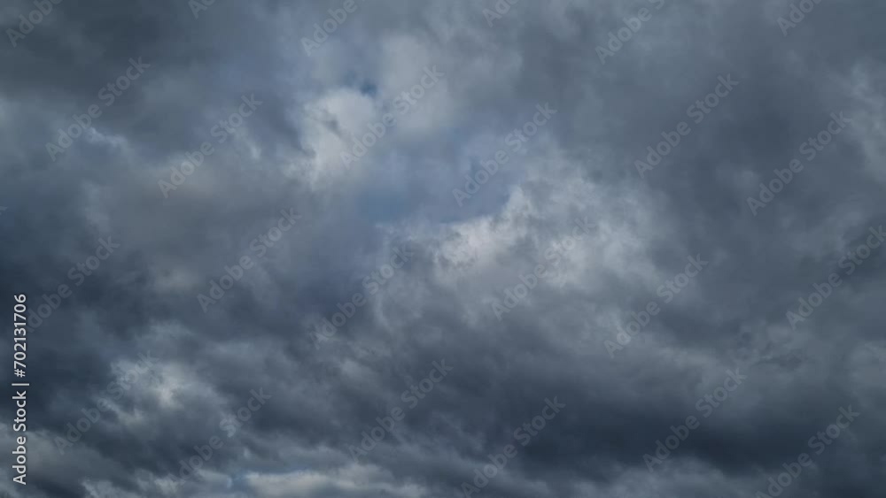 Overcast timelapse background with fast moving rain clouds on the sky. Cloudy and windy weather Overcast timelapse background with fast moving rain clouds on the sky. Cloudy and windy weather