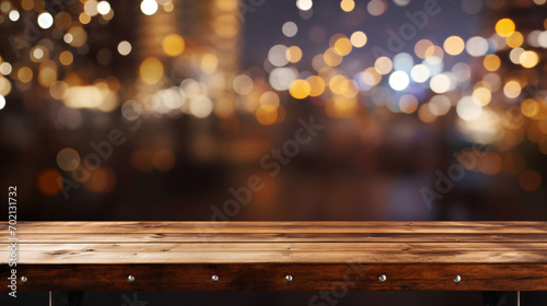 Image of a wooden table
