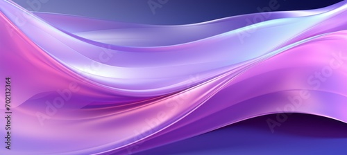 Dynamic purple light element wave flow background. Generative AI technology. 