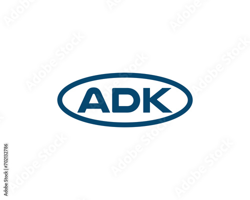 ADK logo design vector template. ADK, logo, design, logo design, vector, letter, monogram, creative, icon, template, sign, symbol, brand, unique, initial, modern, alphabet.