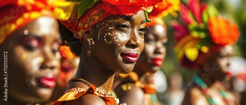 Cultural Fiesta Colorful Caribbean Carnival Celebration photo