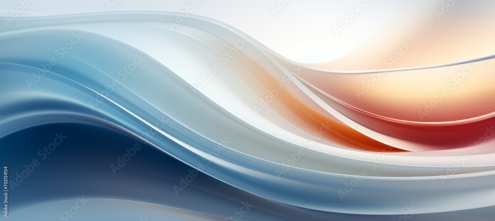 Fototapeta premium Abstract wavy light flow background. Generative AI technology. 