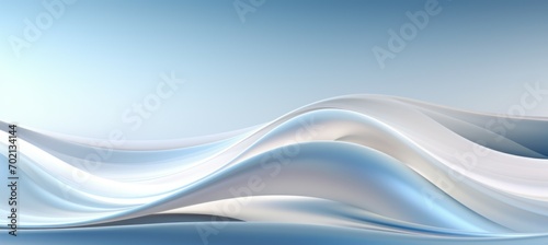 Abstract wavy light flow background. Generative AI technology.