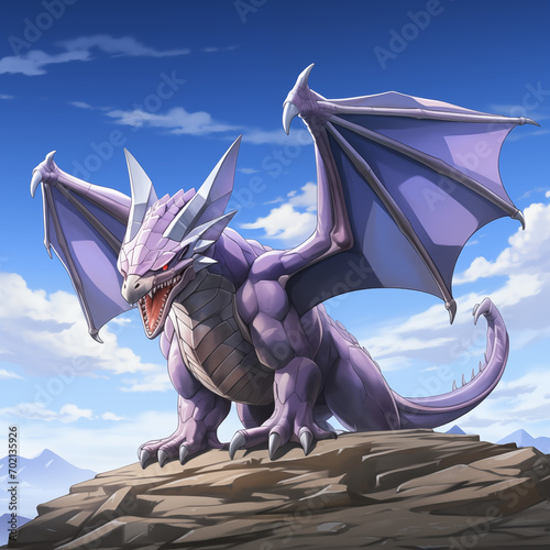 Fantasy.  Aerodactyl. Dungeons and dragons. photo