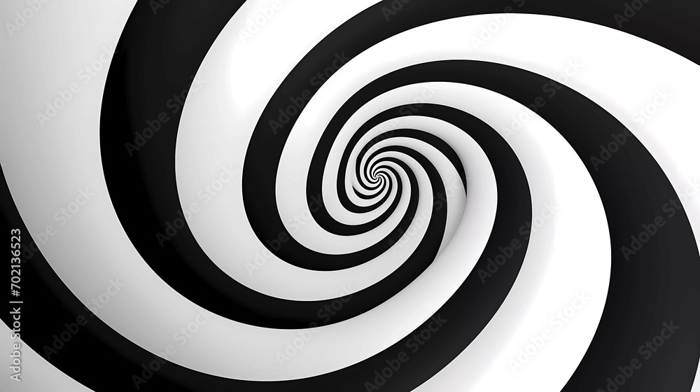 Naklejka premium black and white dual tone spiral background