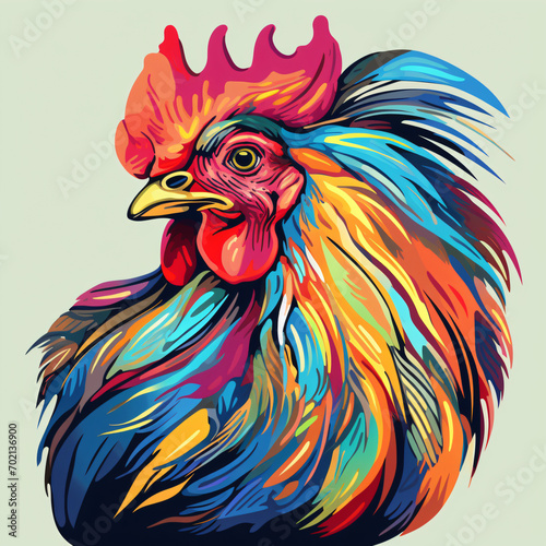 The image of a rooster