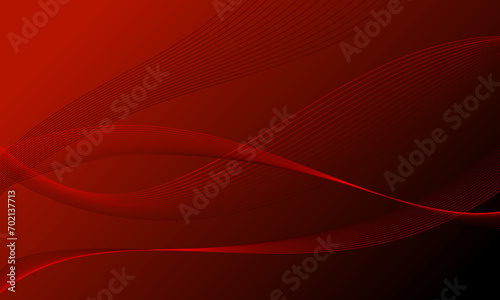 red lines curve wave on soft gradient abstract background