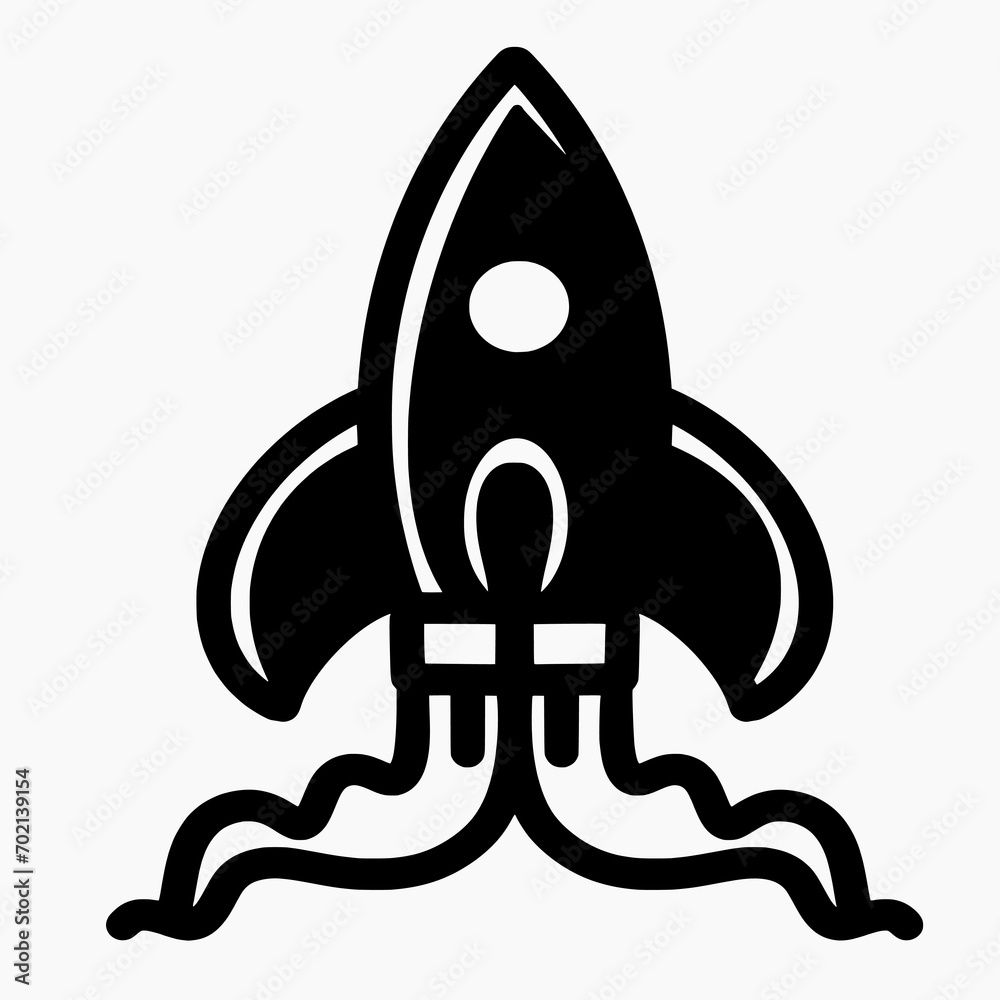 space rocket, colorful rocket on white background. space rocket, colorful rocket on white background.