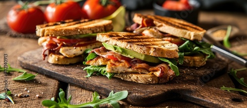 Grilled BLT Bacon Lettuce a...