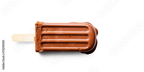 Chocolate Covered Ice Cream on isolate transparency background, PNG