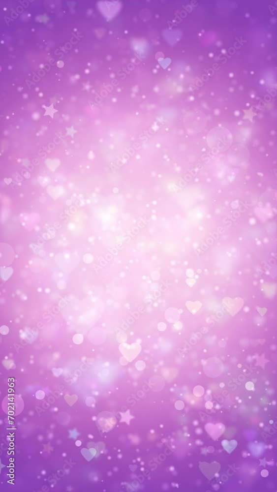 Valentine's Day glow particle magic shining vertical motion background moving bokeh blur light flickering animation. Valentine's Day glow particle magic shining vertical motion background moving bokeh blur light flickering animation.
