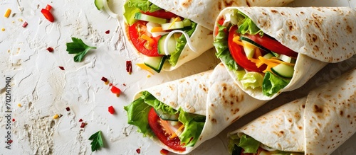 Chicken wraps with avocado ...