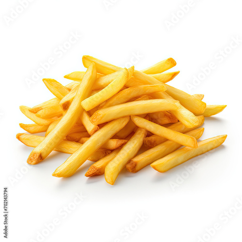 french fries on isolate transparency background, PNG