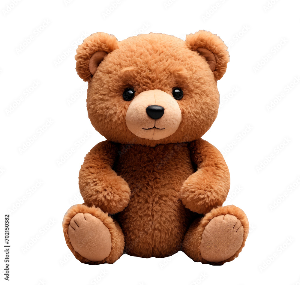 Teddy bear, close-up, copy space, isolate 