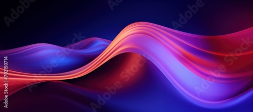 Abstract glowing 3D wavy background  Gradient abstract waves  Waves in volume. Background in beautiful colors.